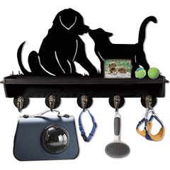 Wolf Wall Hanger Animal Rack Heavy Duty Hooks Hallway Kitchen Office