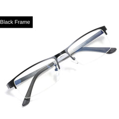 Semi Rimless Men's Business Eyeglasses Lightweight Comfortable