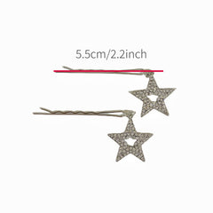 Y2K Star Pendant Hair Clip Pin Bobby Pin Hair Slides Clip
