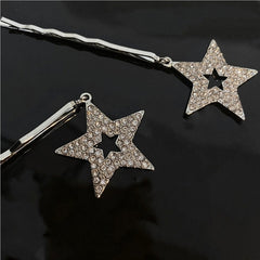 Y2K Star Pendant Hair Clip Pin Bobby Pin Hair Slides Clip