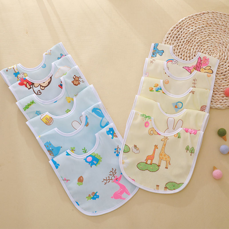 10pcs Newborn Baby Cotton Gauze Bibs Boys Girls Burp Cloths Scarf