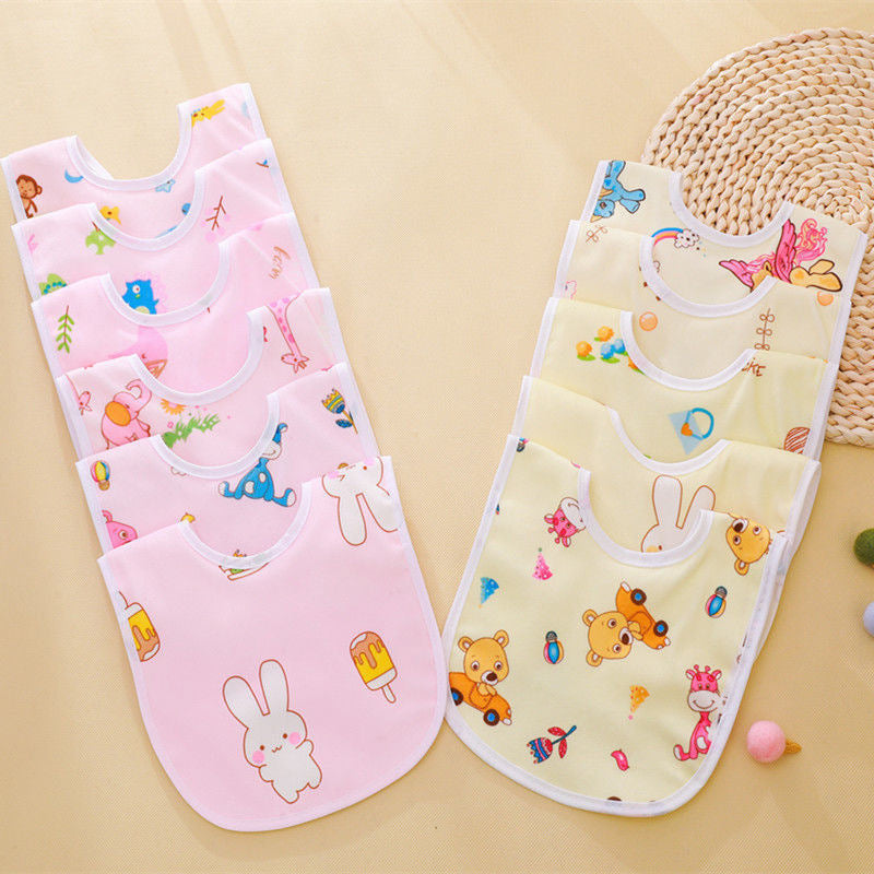 10pcs Newborn Baby Cotton Gauze Bibs Boys Girls Burp Cloths Scarf