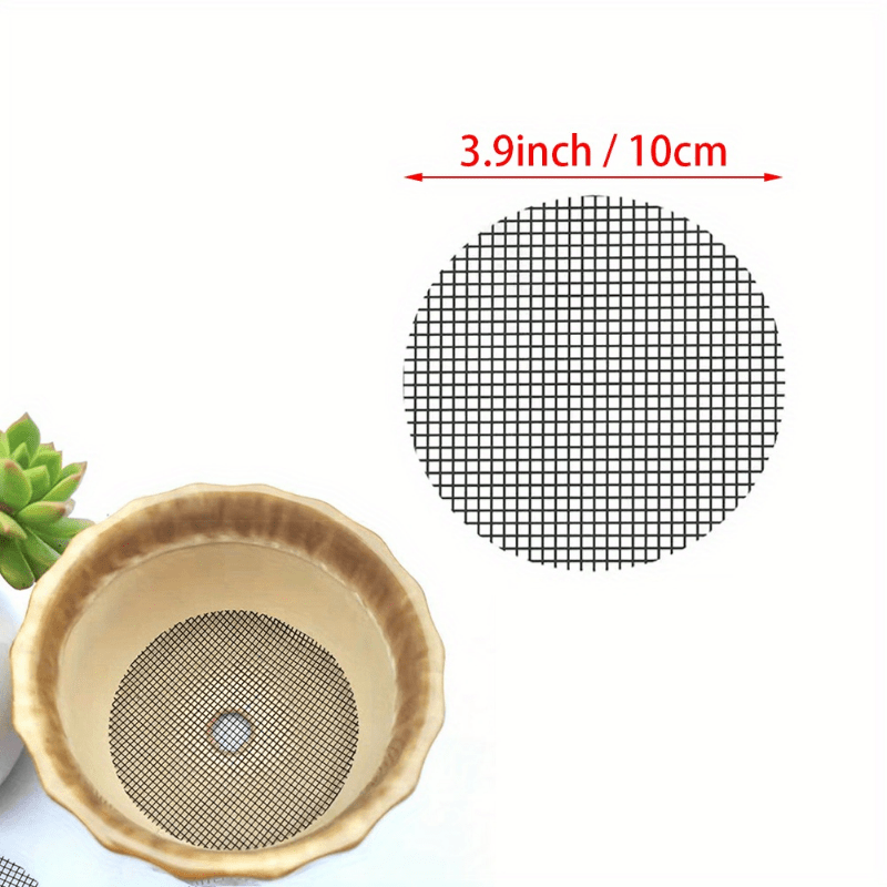 Plant Drainage Screens Round Mesh Pad for Bonsai and Flower Pots