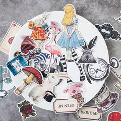 29pcs Adventure Alice Stickers DIY Scrapbooking Arts & Crafts Student Stationery