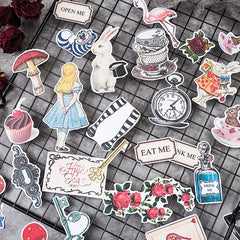29pcs Adventure Alice Stickers DIY Scrapbooking Arts & Crafts Student Stationery