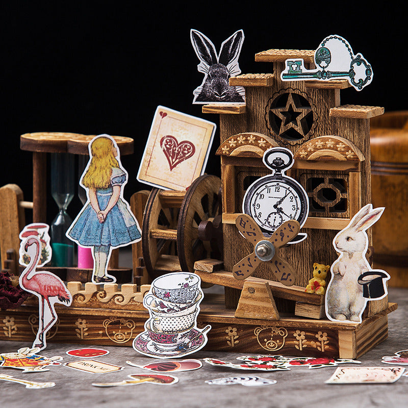 29pcs Adventure Alice Stickers DIY Scrapbooking Arts & Crafts Student Stationery