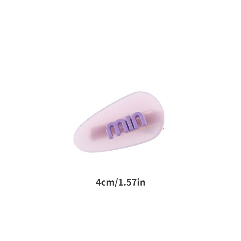 Summer Acetate Hair Clip Non Crease Barrette Dopamine Charm Hair Slides Clip