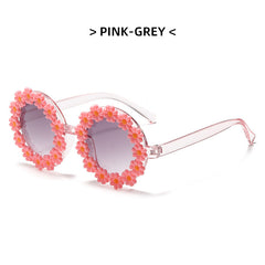 Kids Flowers Shaped Sunglasses UV Protection