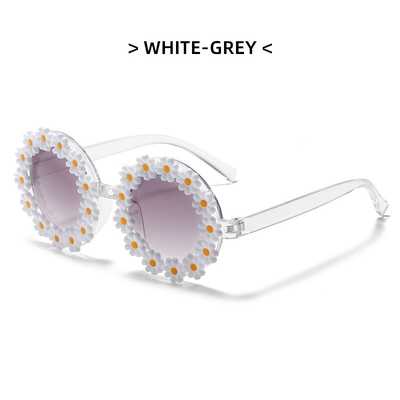 Kids Flowers Shaped Sunglasses UV Protection