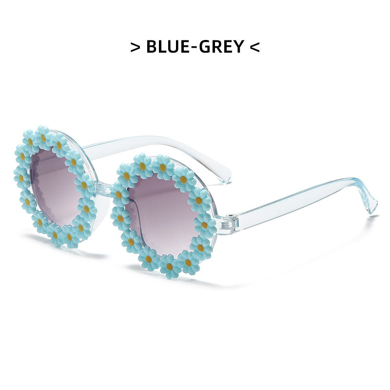Kids Flowers Shaped Sunglasses UV Protection