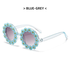 Kids Flowers Shaped Sunglasses UV Protection