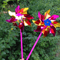 5pcs Small Plastic Windmills Outdoor Toy for Children