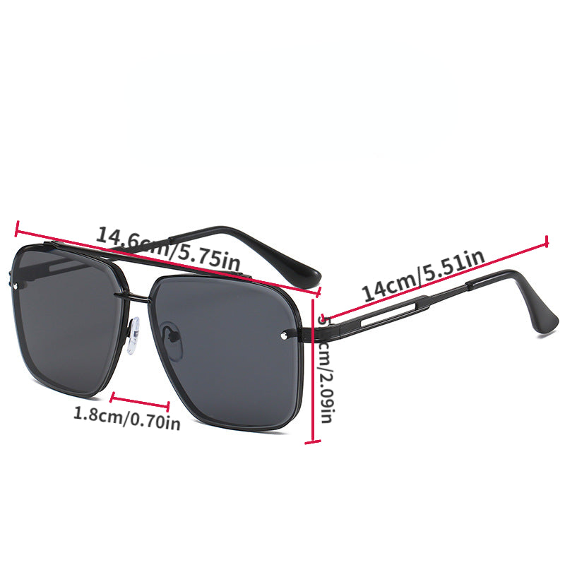 UV Resistant Men's Double Beam Sunglasses