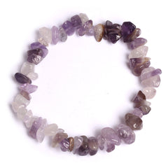 Natural Stone Bracelet Crystal Healing Chip Chain Bracelets Gemstone Polished