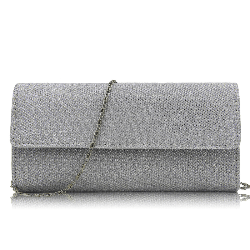 Glitter Flap Evening Bag Glossy Dinner Clutch Handbag