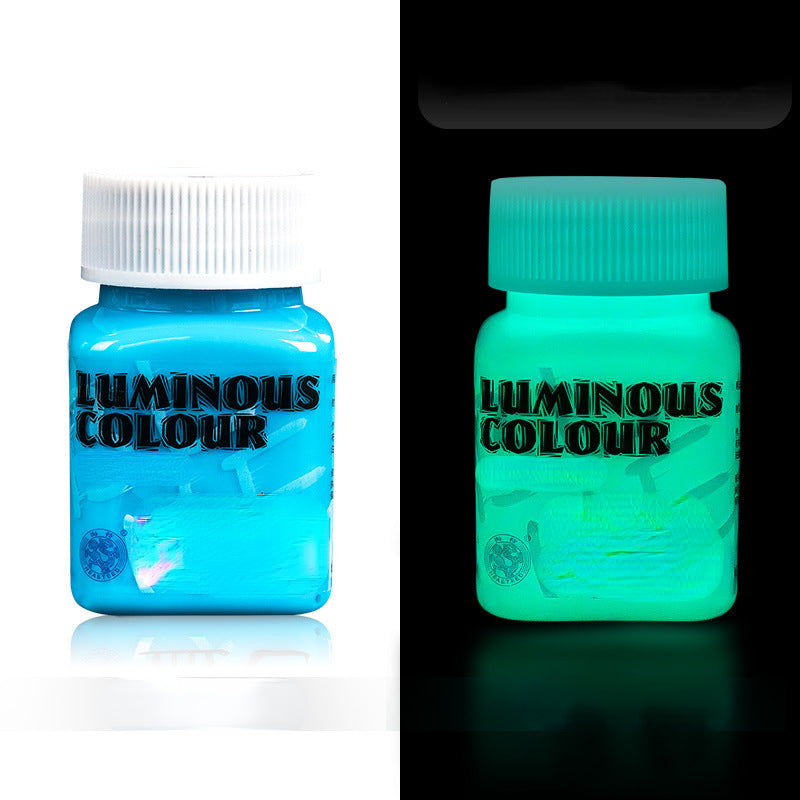 High Brightness Luminous Acrylic Paint 58ml Student DIY Textile Wall Painting