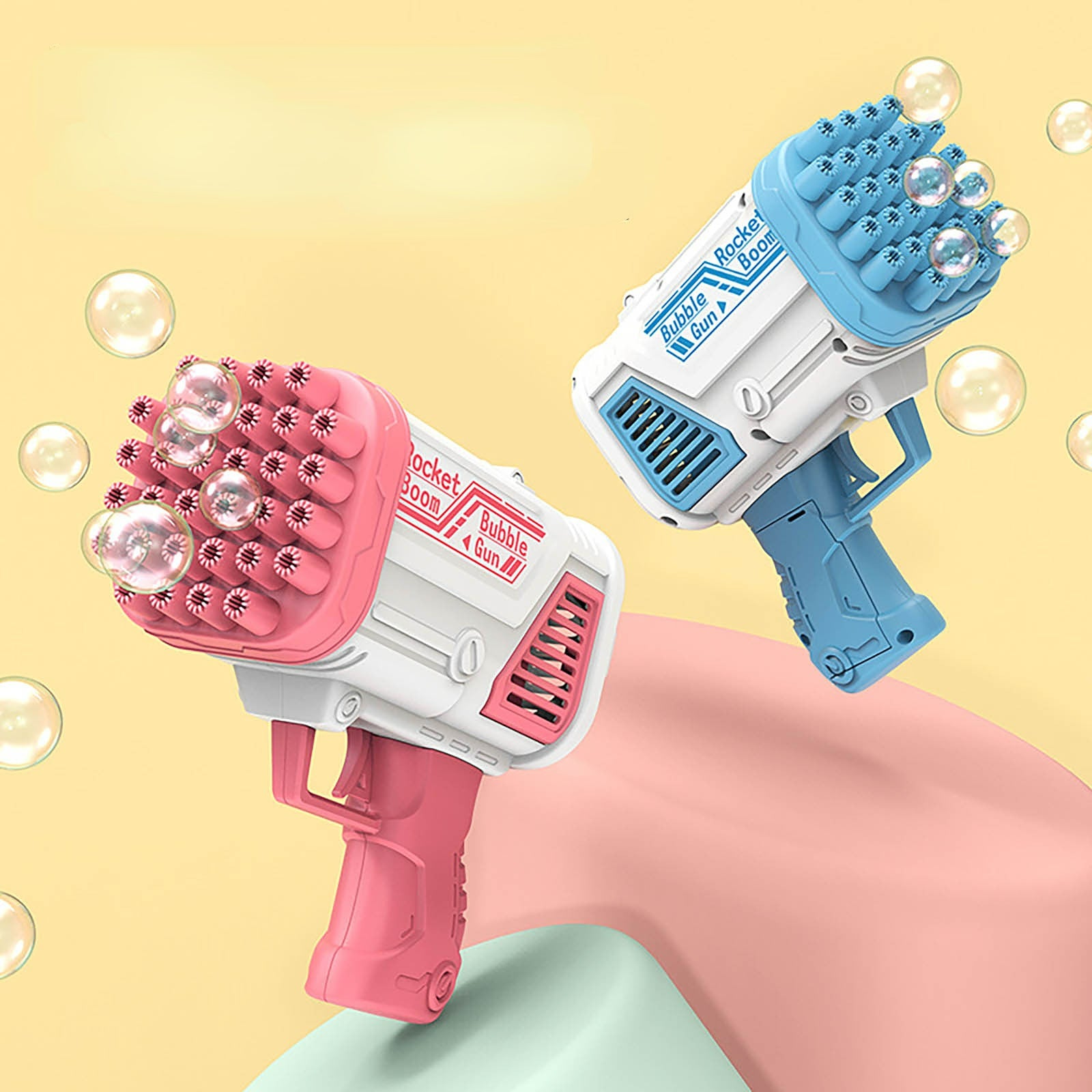 Bubble Gun Colorful Bubble Machine Automatic Soap Rocket Bubble Machine
