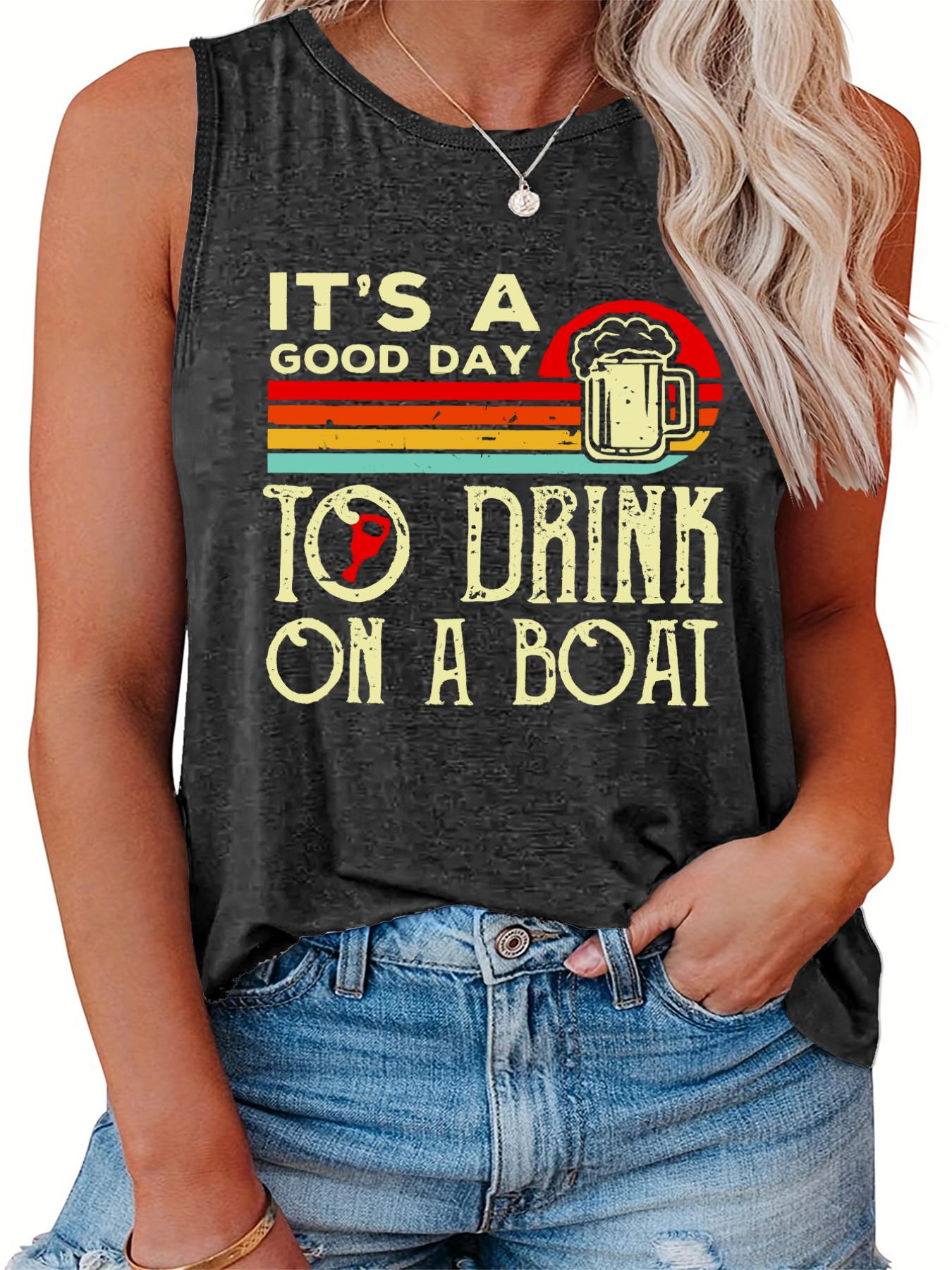  Women's Graphic Print Round Neck Tank Top