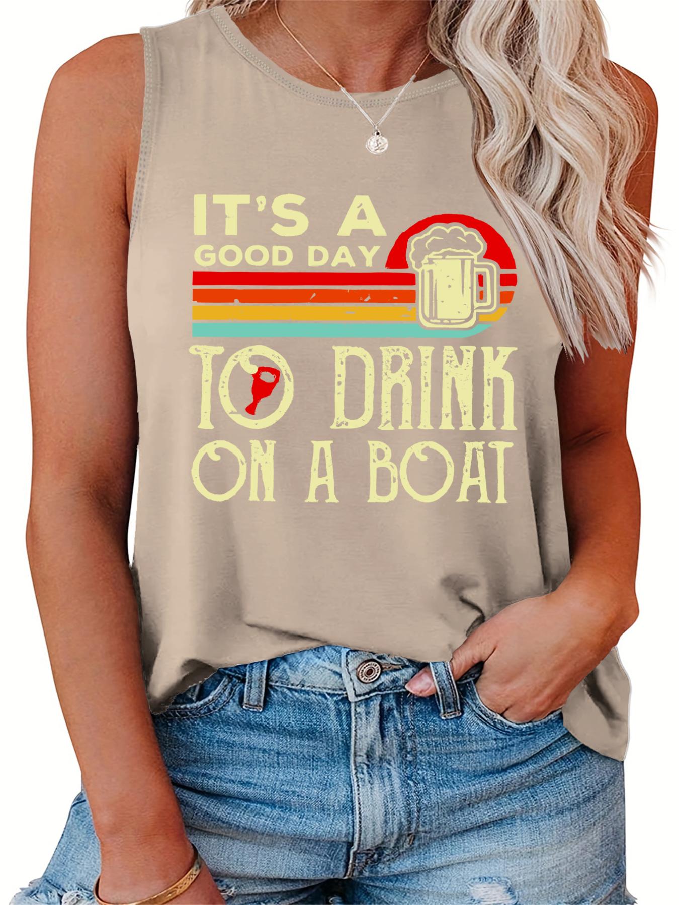  Women's Graphic Print Round Neck Tank Top