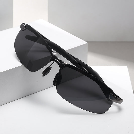 Wrap Around Driving Sunglasses Anti Glare UV400 Sun Shades with Glasses Case