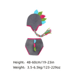Girl's Dinosaur Wool Hat for Photography Props & Shower