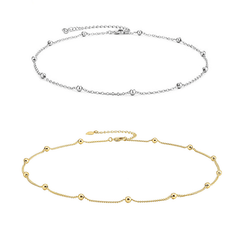 Fashionable Beaded Collar Chain Necklace for Women