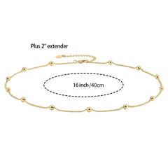 Fashionable Beaded Collar Chain Necklace for Women