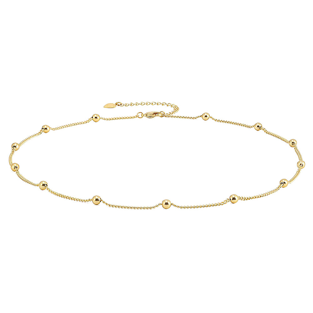 Fashionable Beaded Collar Chain Necklace for Women