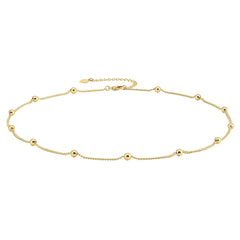 Fashionable Beaded Collar Chain Necklace for Women