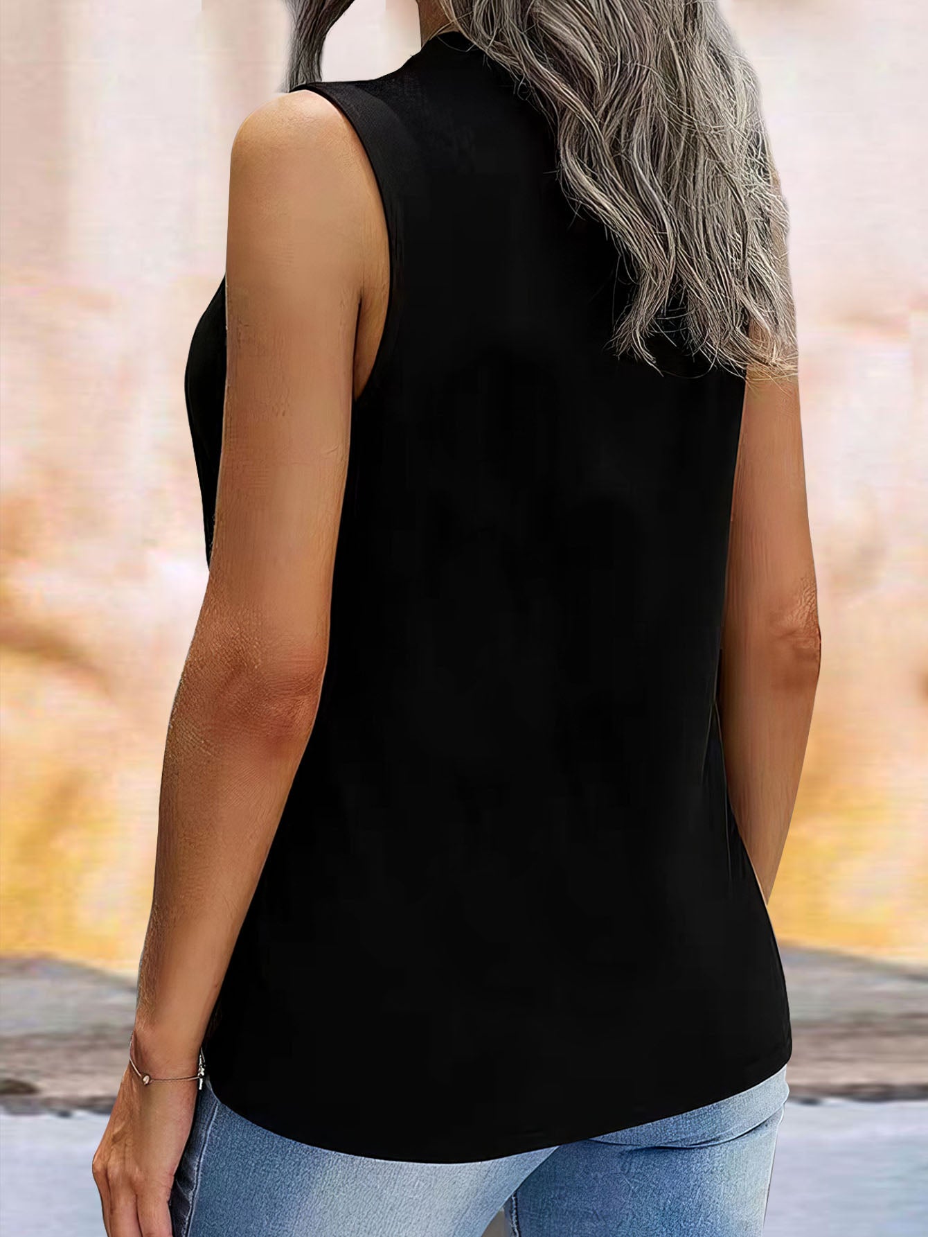 Broken Heart Print Tank Top Sleeveless Summer Casual Women's Clothing