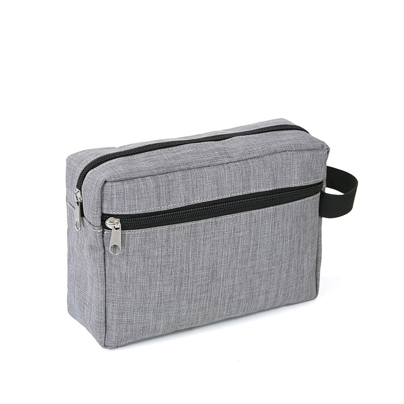 Handheld Square Cosmetic Bag Dacron Waterproof Makeup Pouch Lightweight Portable