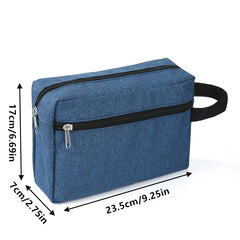 Handheld Square Cosmetic Bag Dacron Waterproof Makeup Pouch Lightweight Portable