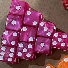 10pcs Large Hole Point Dice Set for Marble Game