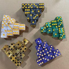 10pcs Large Hole Point Dice Set for Marble Game