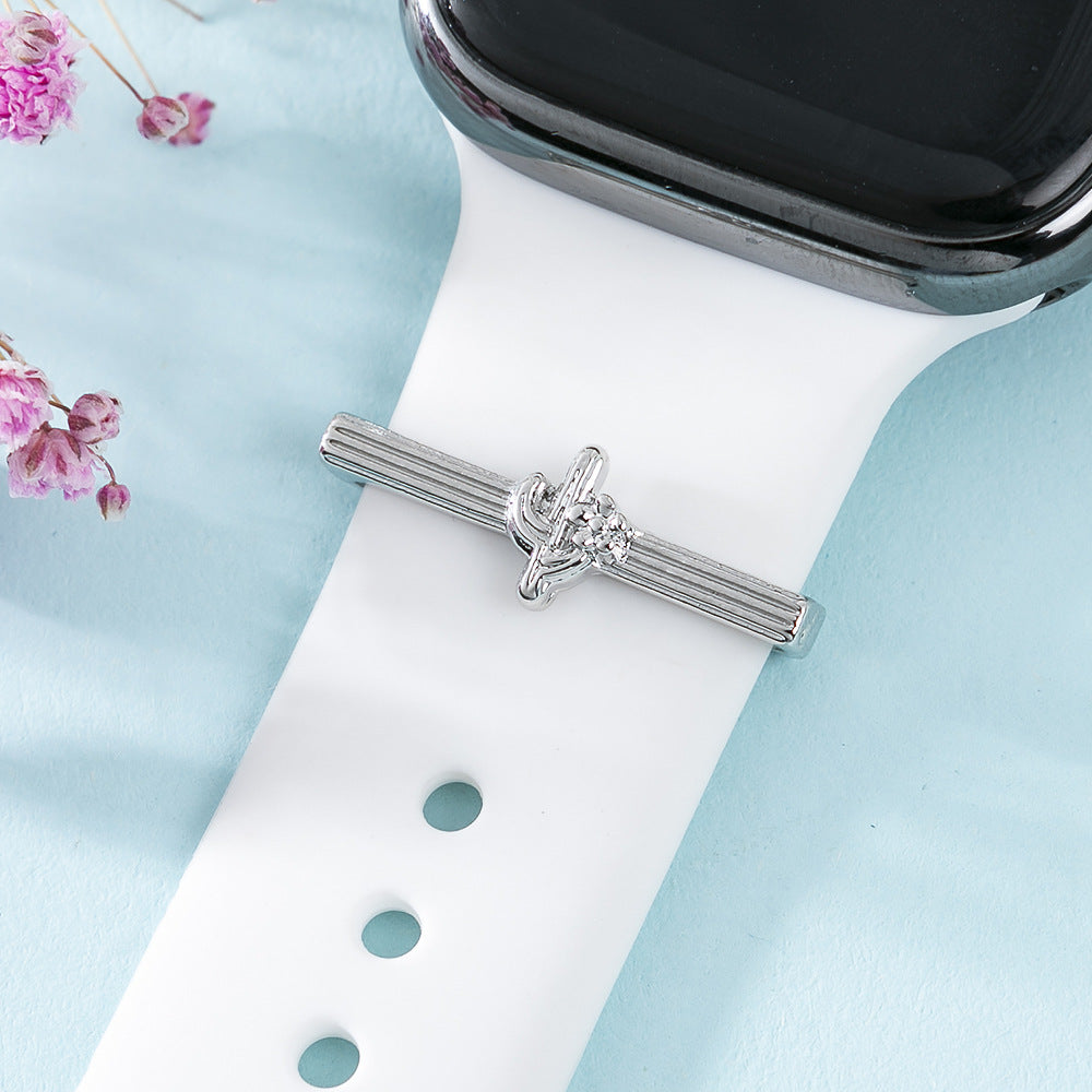 Creative Cactus Watch with Decorative Ring Silicone Strap
