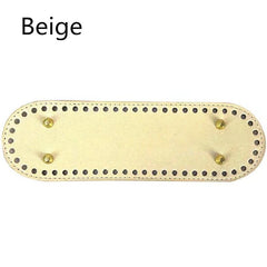 DIY 8 Colors 26 Women Bag Accessories Round PU Leather Oval Handbag Pad
