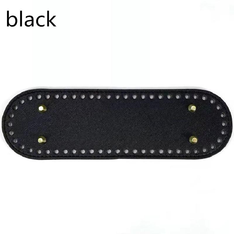 DIY 8 Colors 26 Women Bag Accessories Round PU Leather Oval Handbag Pad
