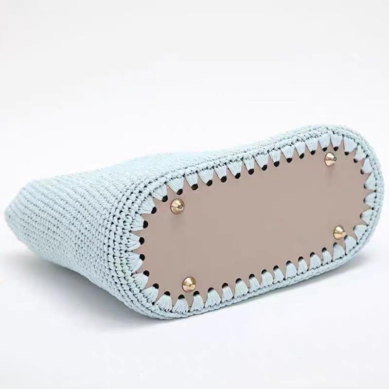 DIY 8 Colors 26 Women Bag Accessories Round PU Leather Oval Handbag Pad
