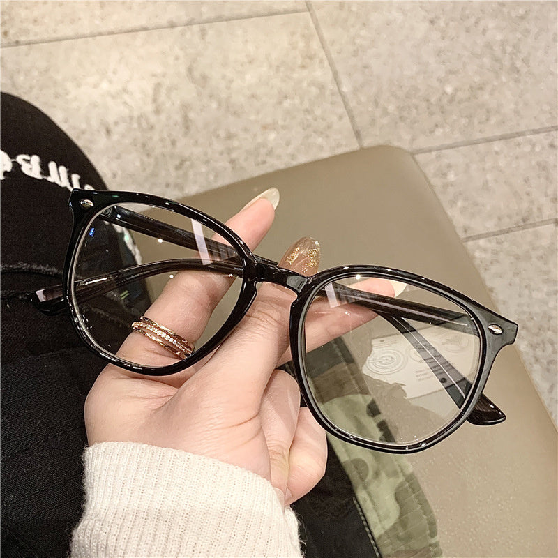 Light Blocking Glasses Jelly Square Clear Lens Computer Spectacles Frame Glasses