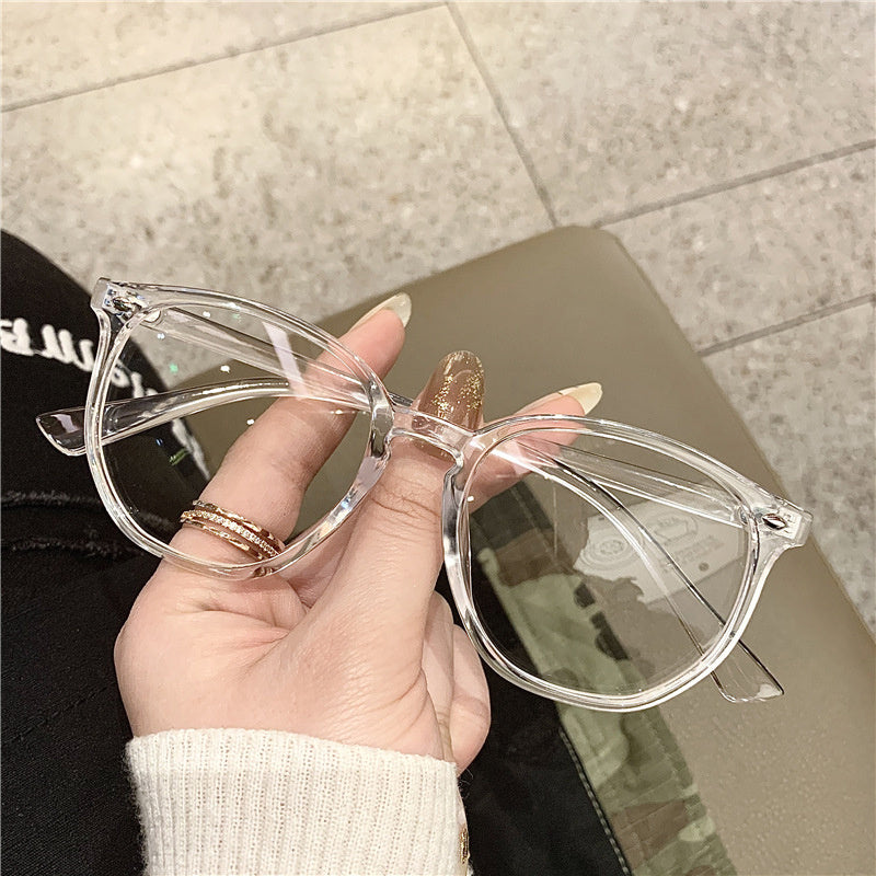 Light Blocking Glasses Jelly Square Clear Lens Computer Spectacles Frame Glasses