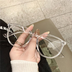 Light Blocking Glasses Jelly Square Clear Lens Computer Spectacles Frame Glasses
