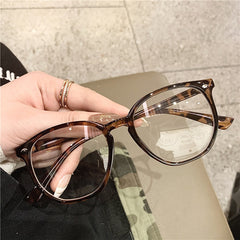 Light Blocking Glasses Jelly Square Clear Lens Computer Spectacles Frame Glasses