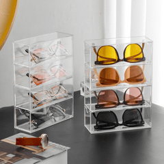 Men's Glasses Storage Box Drawer Type Partition Frame