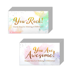 100pcs Appreciation Cards You Are Awesome Cards Positive Affirmations Cards