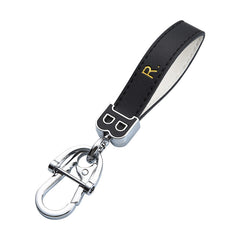 Artificial Diamond Leather Keychain Pendant For Men