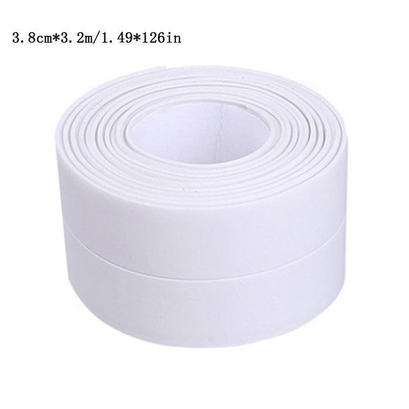 3pcs Caulk Tape Sealant Strip Self Adhesive Waterproof Sealing Tape