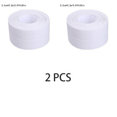 3pcs Caulk Tape Sealant Strip Self Adhesive Waterproof Sealing Tape