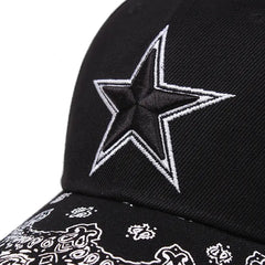 Paisley Print Cotton Baseball Cap Hip Hop Sun Hat