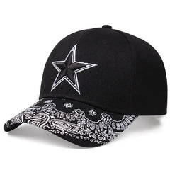Paisley Print Cotton Baseball Cap Hip Hop Sun Hat