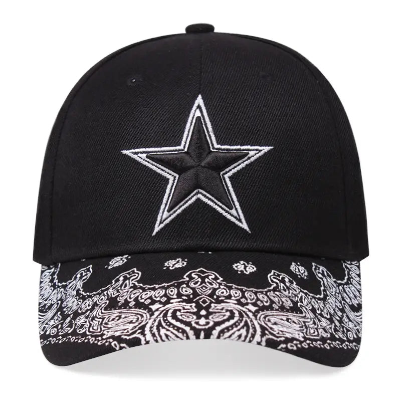 Paisley Print Cotton Baseball Cap Hip Hop Sun Hat